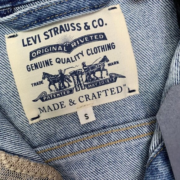 Levis Made & Crafted Denim Jacket Size Small Heirloom Lace Trucker NWT Heirloom - Picture 3 of 11